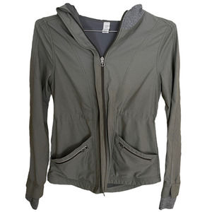 Ivivva Full Zip Khaki Green Hoodie Small